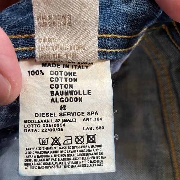 Diesel jeans 32/32 vintage authentic rare 2005 ITALY 🇮🇹 made - Picture 5 of 16